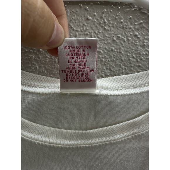 Island Girl Childrens Girl Shirt Size Large White Floral Hawaii Short Sleeve - Picture 5 of 10